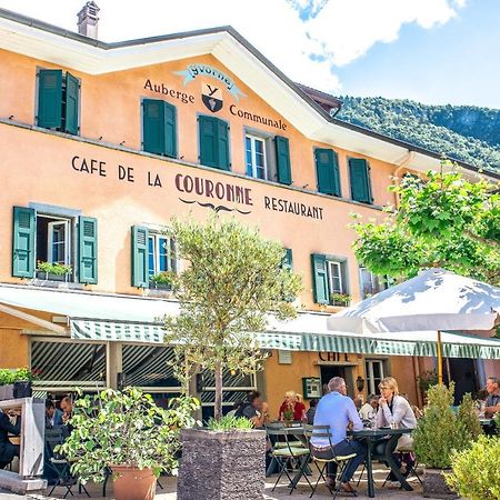 Auberge Communale De La Couronne Yvorne ภายนอก รูปภาพ
