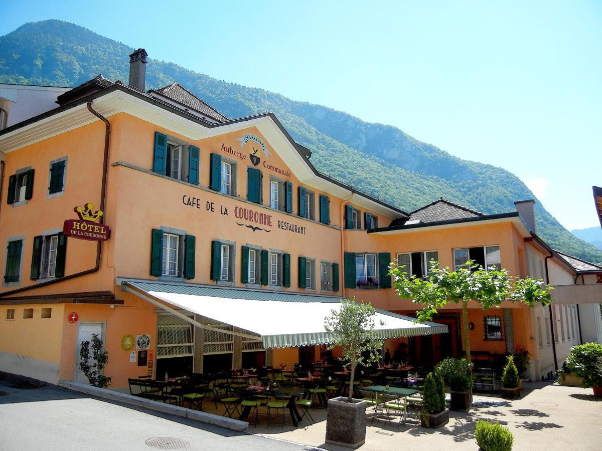 Auberge Communale De La Couronne Yvorne ภายนอก รูปภาพ